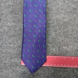 The Tie Bar 100% SILK Tie The Turtle And Flowers Reptile Turtles Flower Floral